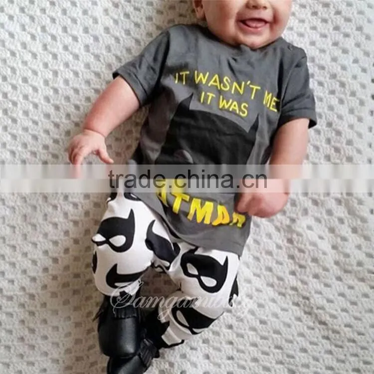 2016 Latest Design Children Clothing Toddler Outfits Kids Clothes Casual Cotton Cloth Set