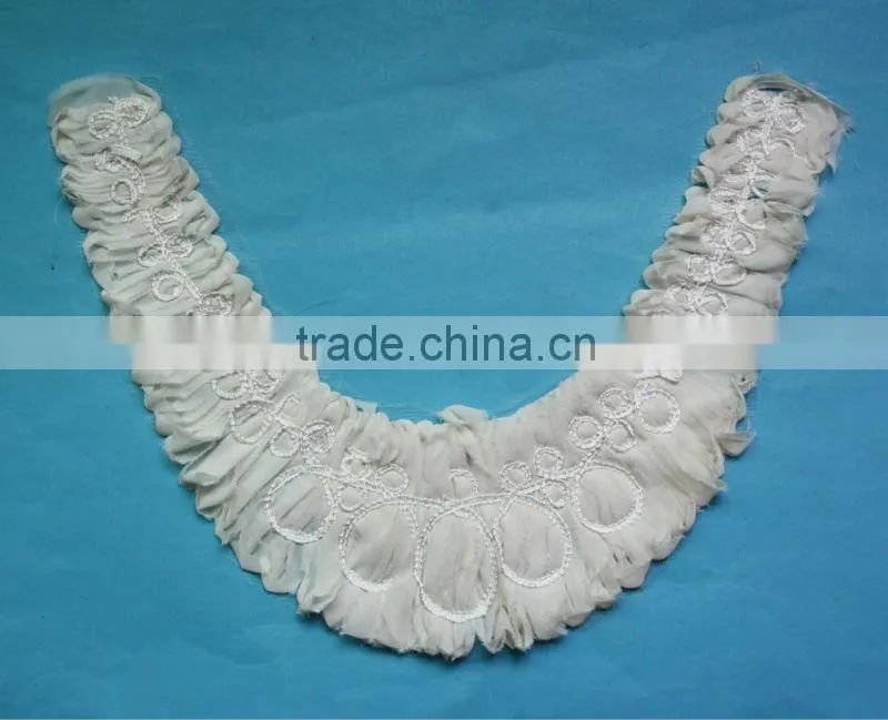 Chiffon Collar Neckline Sewing Applique Garment Dress Blouse Trim