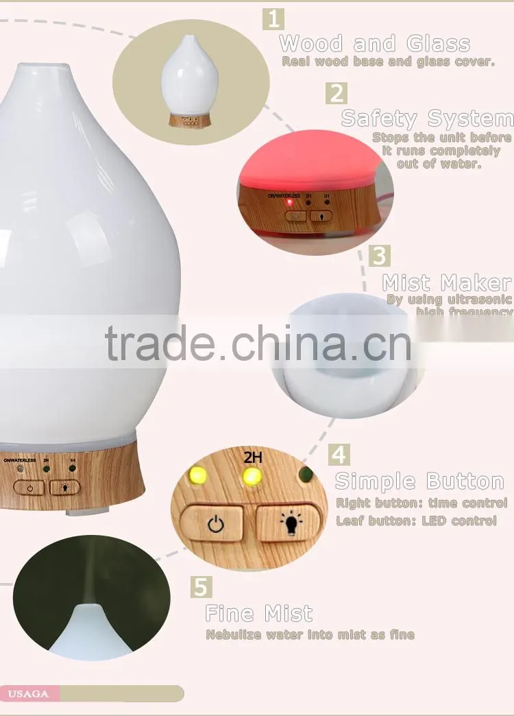 aroma mist air humidifier, home essential oil diffuser therapy, mini mist maker ultrasonic