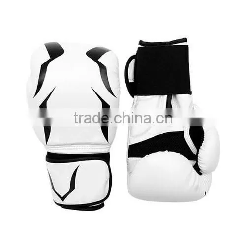Pakistan Cowhide Leather Black Boxing Gloves