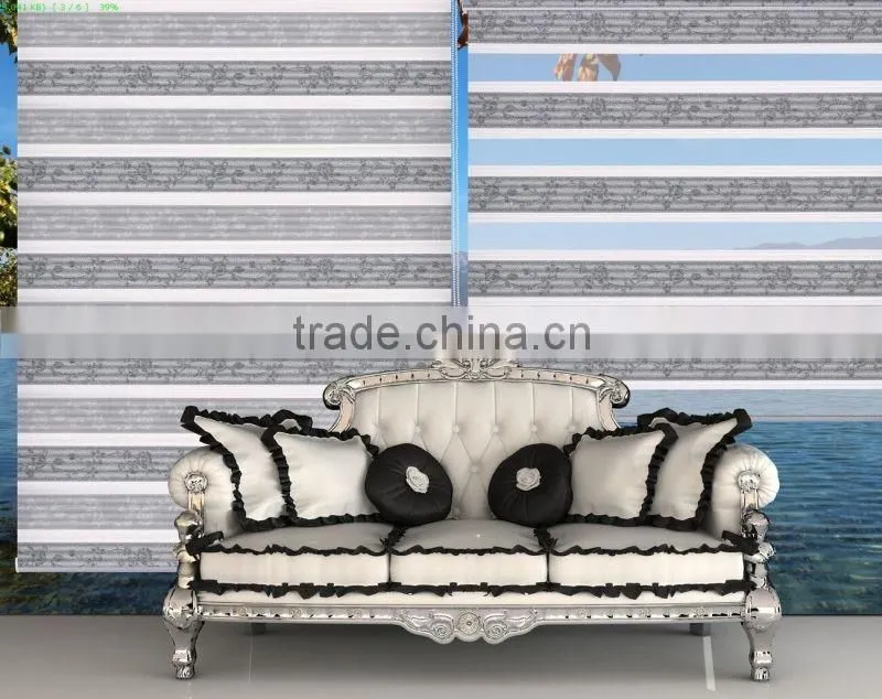 Wholesale Newest 100% polyester living room window zebra blinds fabric