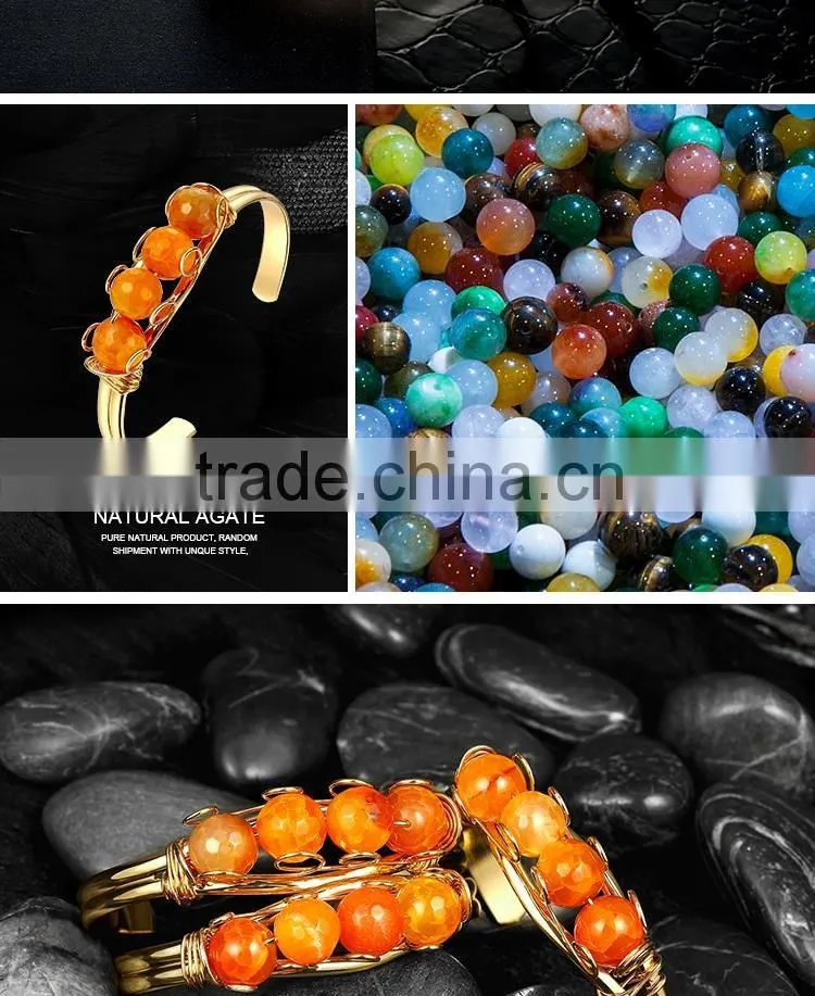 Newest latest design daily wear bangle, Hot stone bracelet for sale