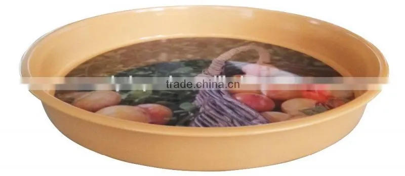 big size tinplate fruit metal tray