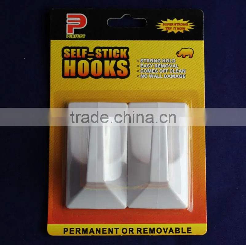 transparent adhesive plastic hooks clear