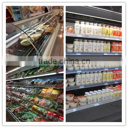 cooled mini drinks supermarket refrigerator showcase