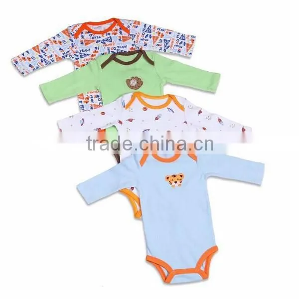 PF-MS-125 high quality 100% cotton unisex newborn baby rompers