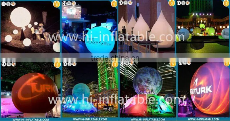 NEW!! Best-selling party stage decoration inflatable ball with led light and logo