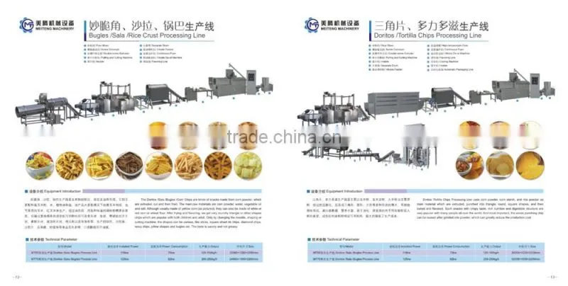 Fried snack pellet food machine