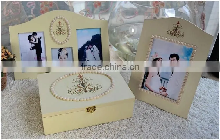 HOT SALING WOODEN PHOTO FRAMES, baby gift set wood photo frame for home decor