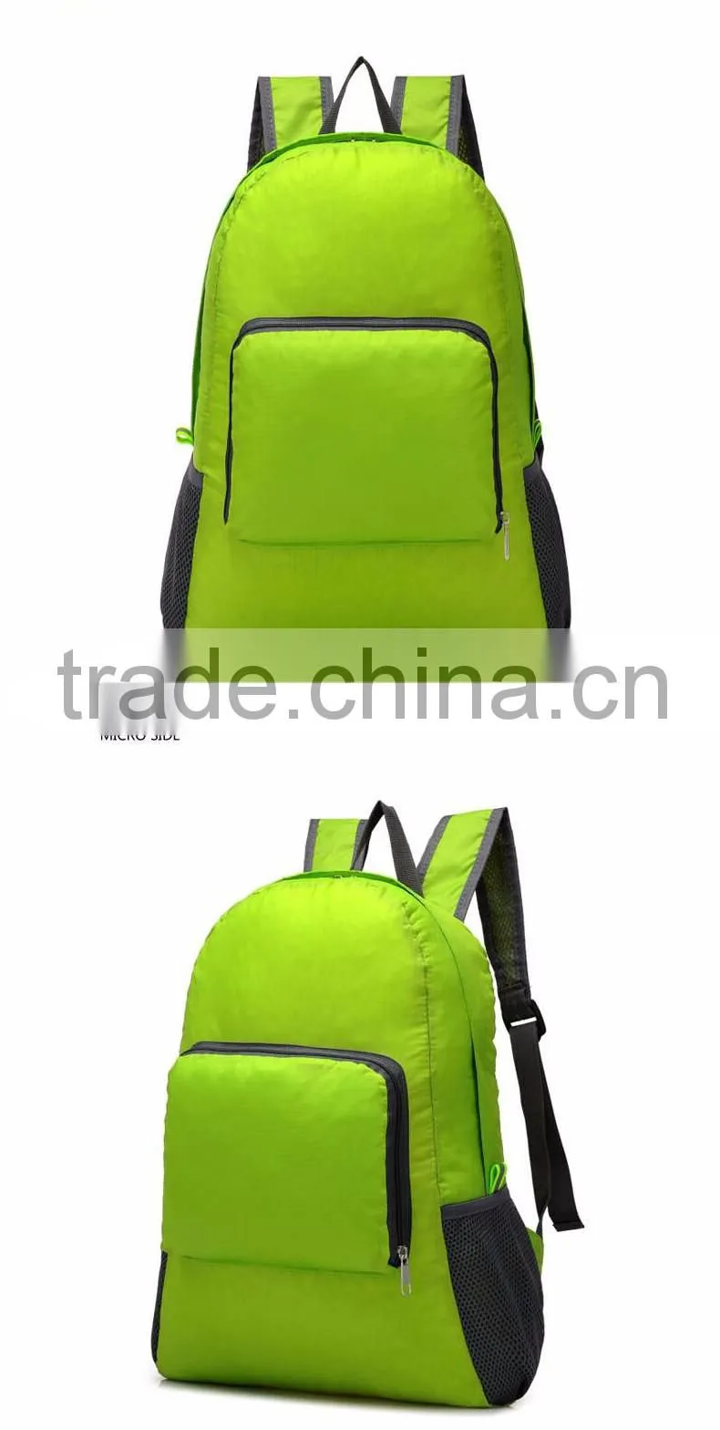 folding backpack high capacity outdoor hiking bag unisex bag manufacture