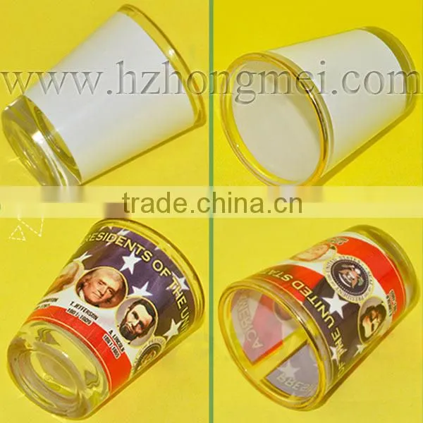 Custom Hot New Products for 2015 /Glass Cup Heat Transfer Materials /15 oz Opal Glass Mug