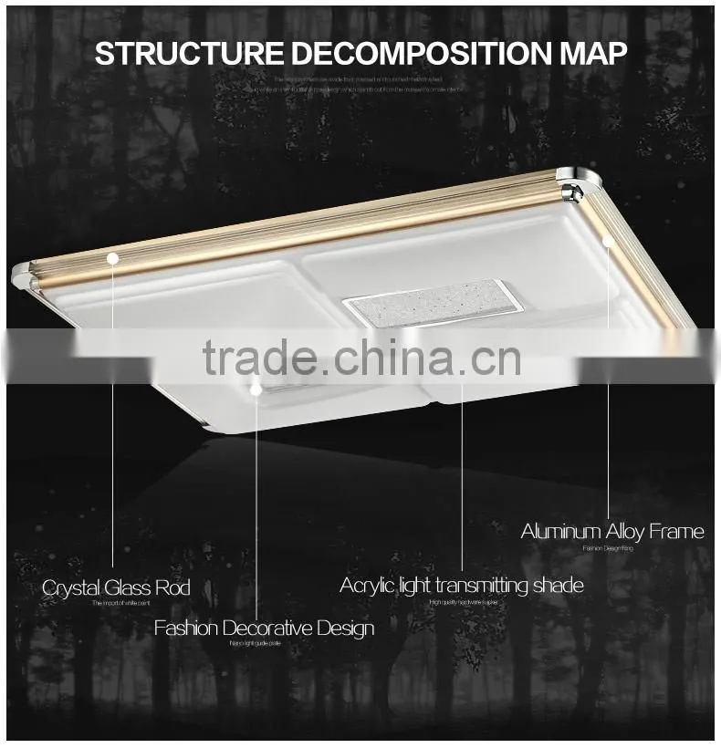 2016 high quality led kitchen ceiling lights 520X520mm 30W to 60W 5 years gurantee