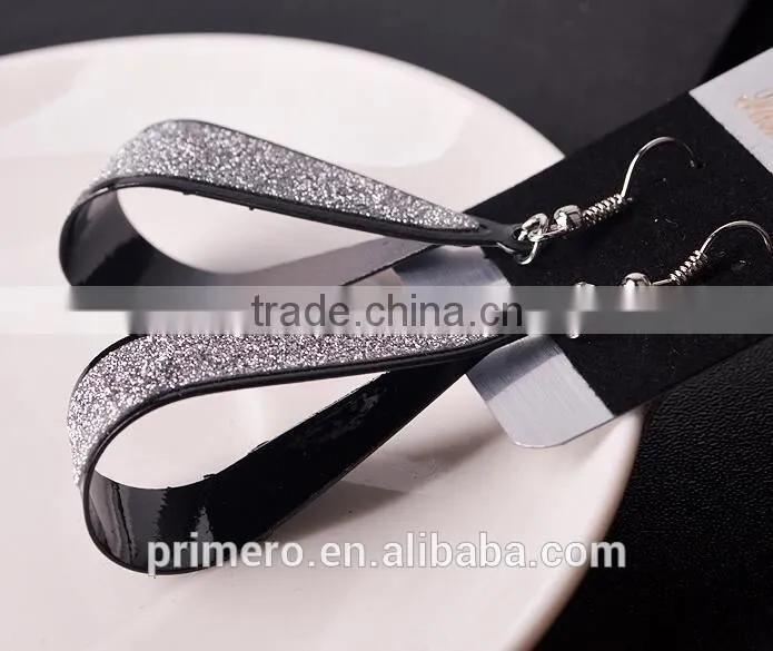 Fashion Punk Girl Dangle Earrings Valentine's Day Gift Silver Gold Black 3 Colors