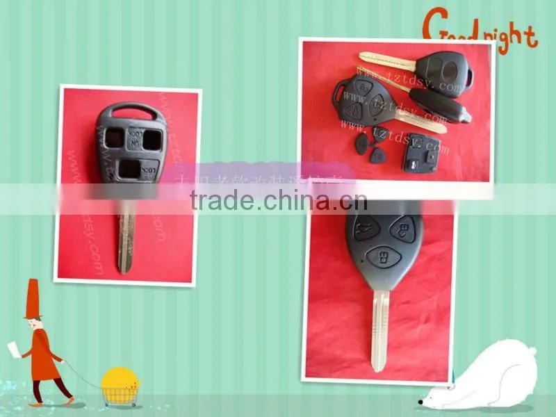 Tongda car key blade .top quality unique keys 3 button TOY47 key blade for Toyota