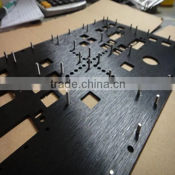 control machine Aluminum anodize black plate