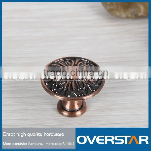 Zinc Alloy Red Cabinet Knobs
