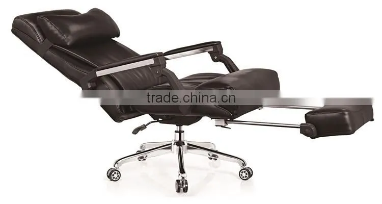 Special design leather reclining chair with leg rest