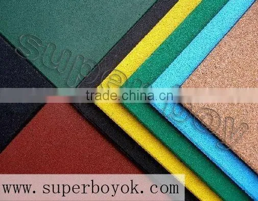 Good quality and resonable price Professional manufacturer EN1177 safe Rubber Tile
