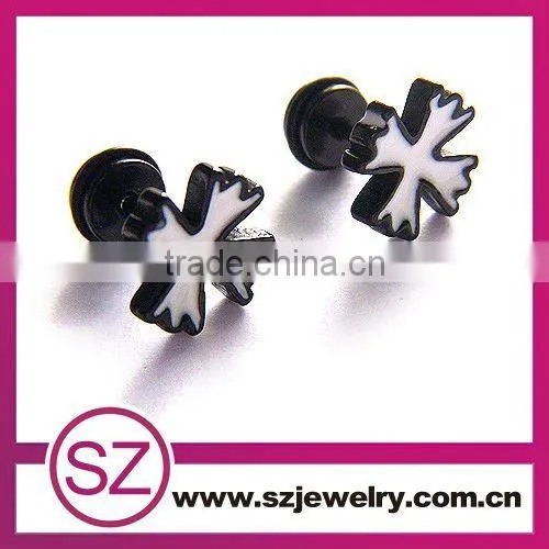D128 stainless steel wholesale fashion gold earrings 2015 new design