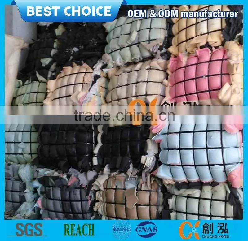 Foam manufacturing raw materials foam scrap pieces