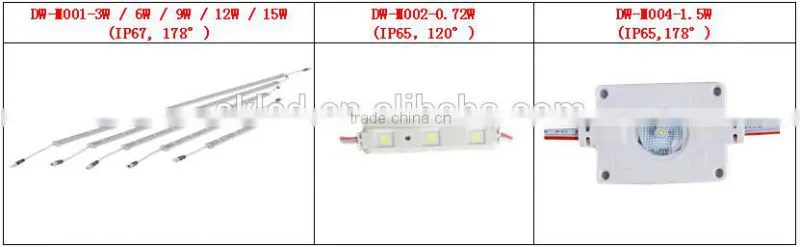high bright 2W 180LM DC12V injection cob power led module rgb for advertising decoration lighting