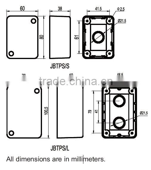 IP66 Weatherproof Small Junction Box Complete With Connector
