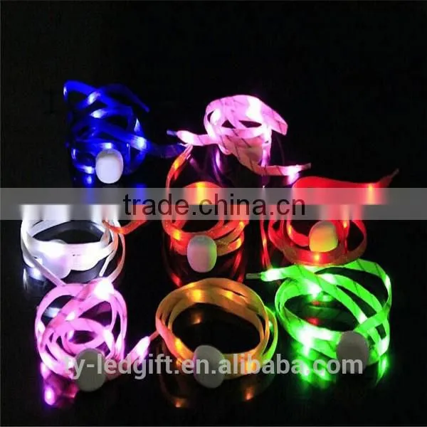 led flash shoe lace nylon nylon shoe lace led lighted