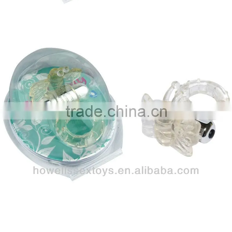 Sex Toy Type Cock Ring With Powerful Vibrator With Butterfly Sex Toys For Male
