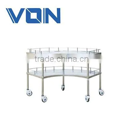 FC-17 Stainless steel Medical equipment hospital crash cart medical trolley