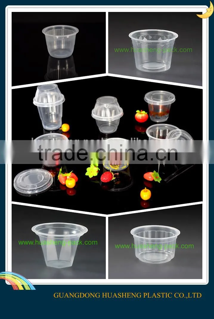 220ml PP material disposable plastic fruit jelly cup for sealing film