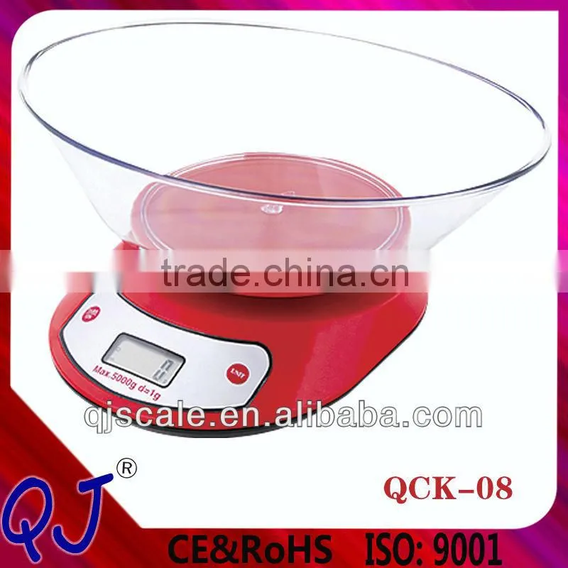 mulfunction LCD/LED slim digital kitchen scale