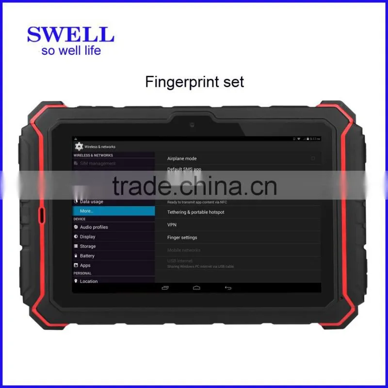 gyroscope ip67 1G+16G 8inch T82 15000Mah Battery rugged tablet with fingerprint reader