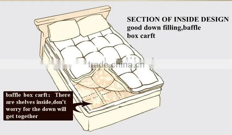 Hotel down filling mattress pad