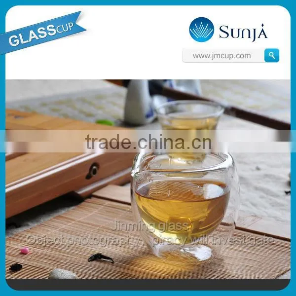 small size Chinese kungfu tea double wall tea cup