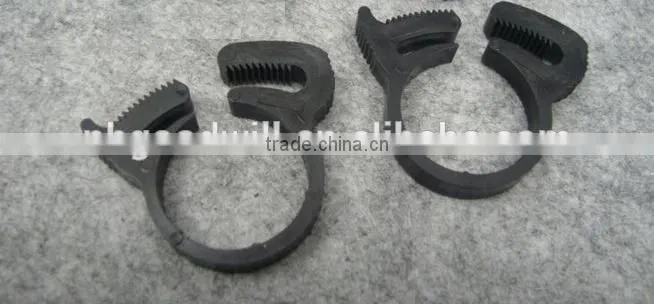 Plastic pipe clamp, plastic hose clamps, clamp, pipe clamp strength, clamp, plastic hoop, plastic fasteners