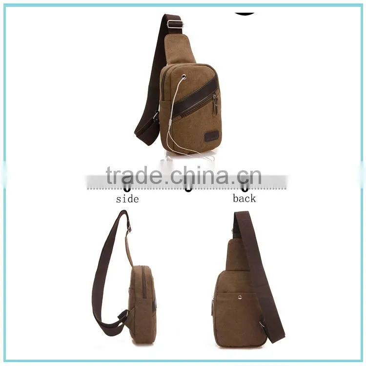 New Canvas Bag Messenger Shoulder Men Bag sport Chest Bag