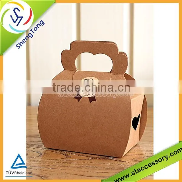 new design high quality brown kraft paper box