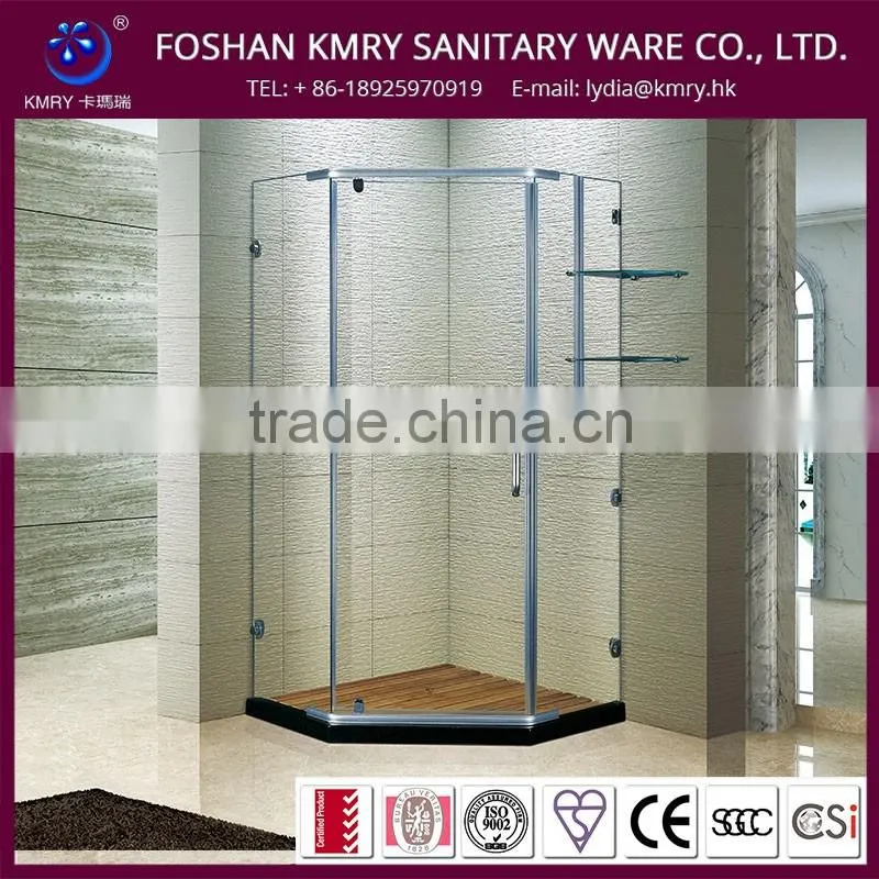 Good Price Quality Guarantee Newest Design Framed Large Shower Cubicless Swing Doors L-Shape (kk3037)