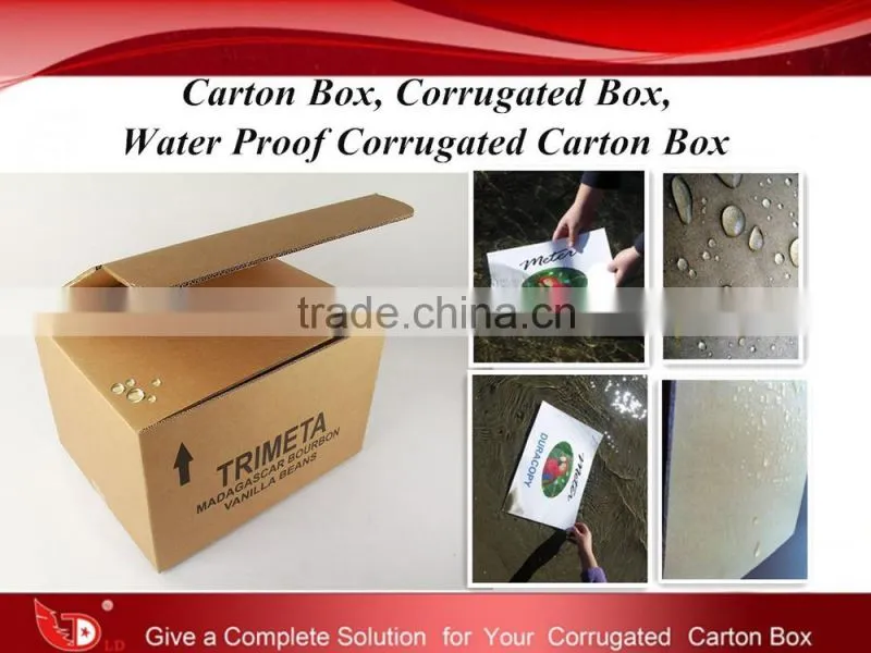 Water Proof Corrugated Carton Box For Packing
