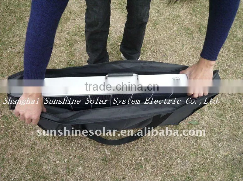 Factory direct 120w portable folding solar panel for outdoor use