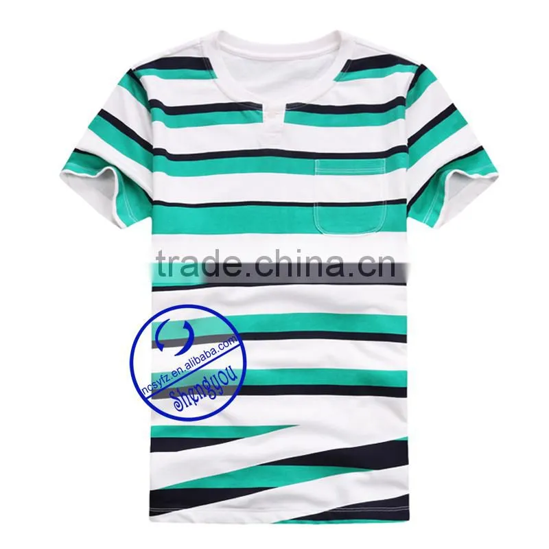Wholesale new design embroidered mens black t-shirt