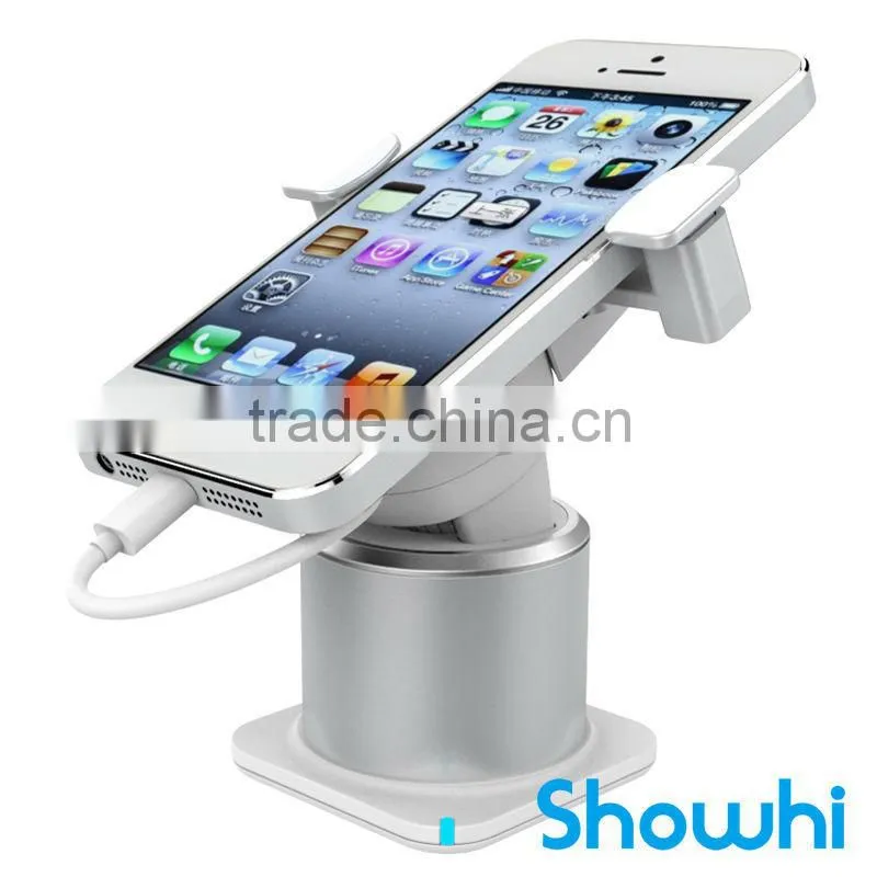 Showhi popular anti theft with alarm and charge function new security display stand for cell phone HSR8502