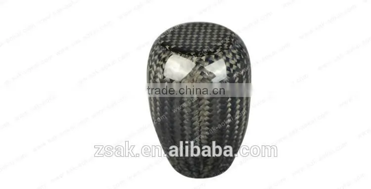 Unique real car carbon fiber gear shift knobs for trunks