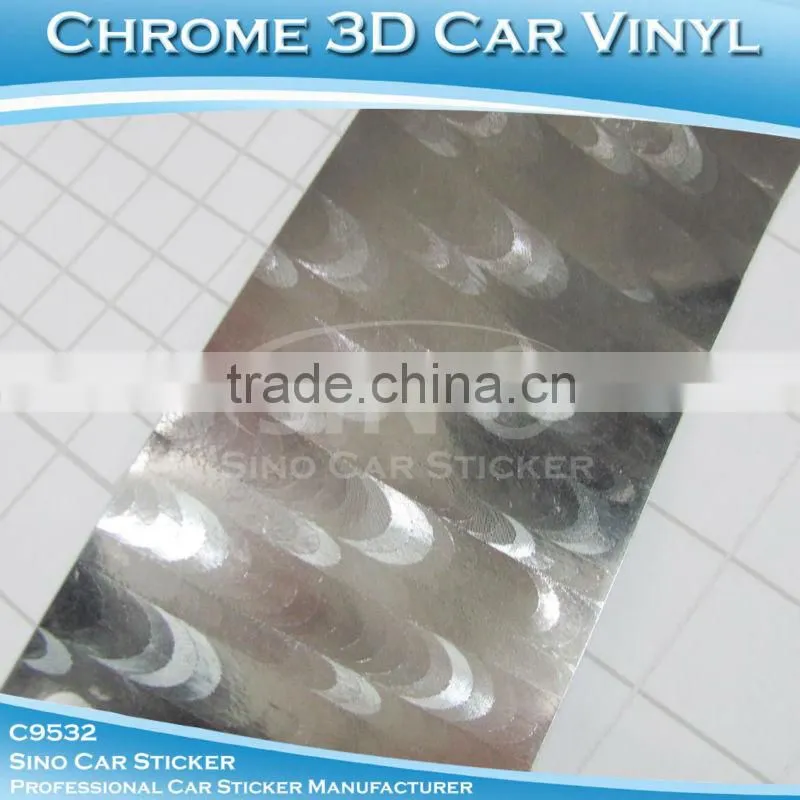 Air Free 1.52x30M Chrome Silver Moon Car Wrapping Sticker