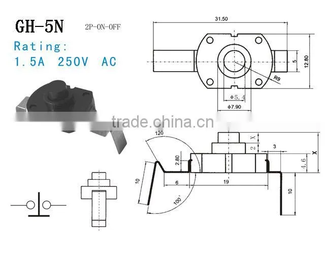 Superior quality toy push button switch