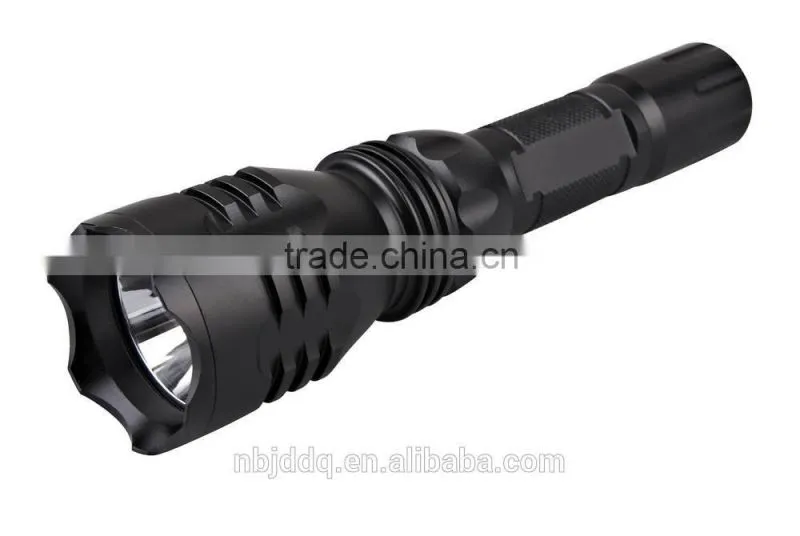 Black Q5 led rechargeable flashlight for power light night