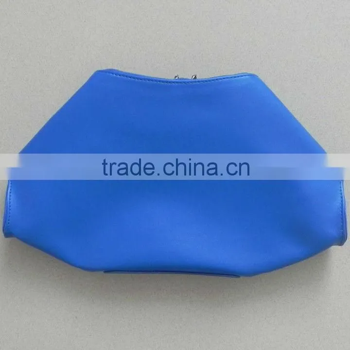 Fashion Girls Designer Polygon PU Leather Clutch Bag