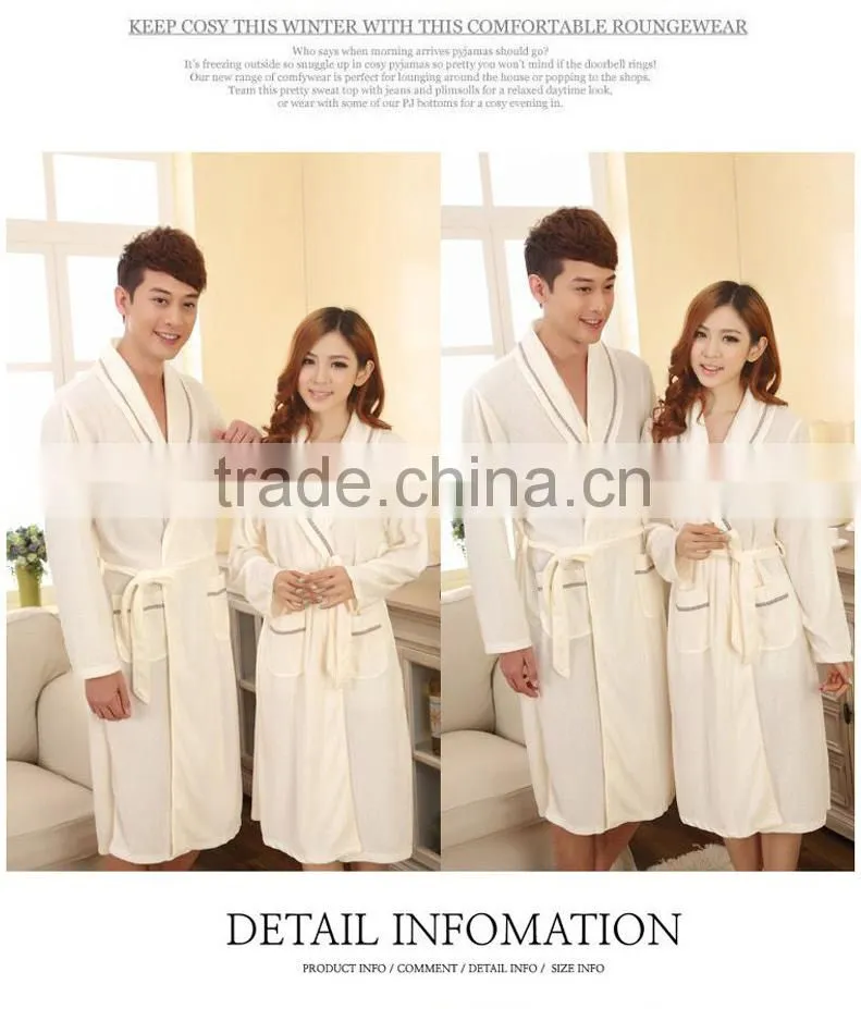 Luxury terry girl bath robe customized 100% cotton towel for hotel