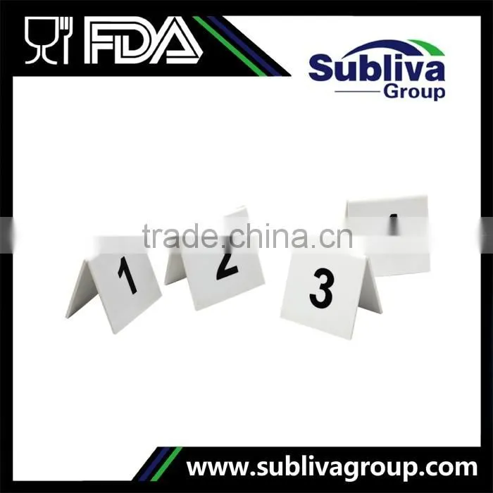 PVC Plastic Table Car Number Display Stand