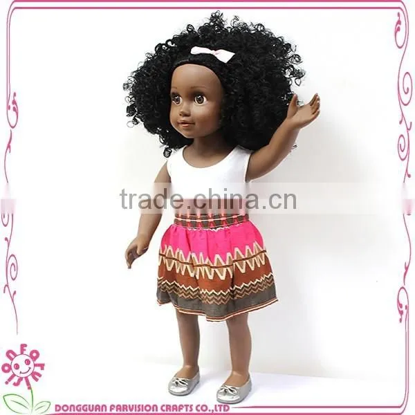 Doll with Afro Hair Style 18 Inch UK doll OEM 18'' black doll with afro